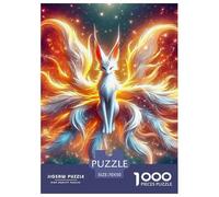Nine-tailed Fox, Puzzle Da 1000 Pezzi, Esperienza Artistica Che Trasforma Il Risultato Finale in Un Elegante Capolavoro Murale, Decorazione Raffinata Per Abbellire Gli Spazi Interni, Adatto A Partire