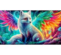 nine-tailed-fox Puzzle Impossible 1000Pcs Decorazione per la casa. Giochi di Rilassamento e Intelletto per adulti e ragazzi da 14 anni 75x50cm/1000pcs