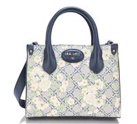 NINE WEST Archy Mini Satchel, Deisgner, Nera da Trasporto, Imbracatura, Portafogli, Borsetta, Moda, Borsa a Tracolla Donna, Logo Floreale Blu Navy, s