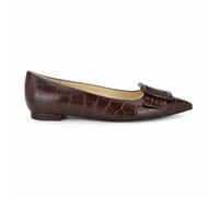 Nine West Ballerine da Donna Jesike, Marrone Scuro Croco 200, 42 EU