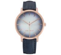 Nine West Blue Leather Dress Watch