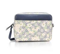 Nine West Bowie Mini Camera Crossbody, Logo floreale blu navy, Small