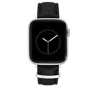 NINE WEST Cinturino alla moda per Apple Watch sicuro, regolabile, nero/argento, 42mm (Series 1-3), 44/45/46/49mm (Ultra & Ultra 2), moderno