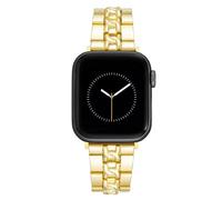Nine West Cinturino alla moda per Apple Watch sicuro, regolabile, ricambio per Apple Watch, si adatta alla maggior parte dei polsi, Oro, 42mm (Series 10) & 38/40/41mm, WE/NW1010GPGP38