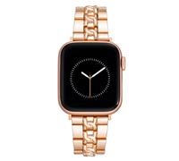 Nine West Cinturino alla moda per Apple Watch sicuro, regolabile, ricambio per Apple Watch, si adatta alla maggior parte dei polsi, Oro rosato, 42mm (Series 10) & 38/40/41mm, WE/NW1010RGRG38