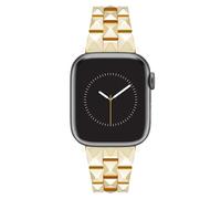 Nine West Cinturino alla moda per Apple Watch sicuro, regolabile, ricambio per Apple Watch, si adatta alla maggior parte dei polsi, Oro