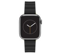 Nine West Cinturino alla moda per Apple Watch sicuro, regolabile, ricambio per Apple Watch, si adatta alla maggior parte dei polsi, Nero/Oro, 20 millimeters