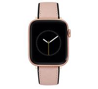 NINE WEST Cinturino alla moda per Apple Watch sicuro, regolabile, rosa/nero/oro rosa, 42mm (Series 1-3), 44/45/46/49mm (Ultra & Ultra 2), moderno