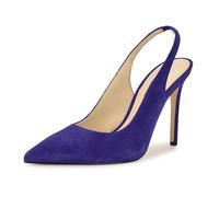 Nine West Feather, Scarpe décolleté Donna, Dark Blue Suede 401, 38.5 EU
