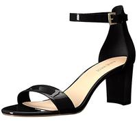 NINE WEST FOOTWEAR Women's Pruce Heeled Sandal, Black, 3 UK