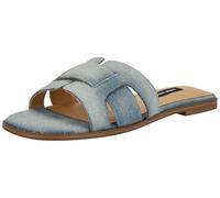 NINE WEST Germani, Sandali Bassi Donna, Light Blue Denim 450, 40 EU