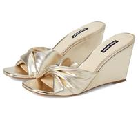 NINE WEST Nikhil, Sandali con Zeppa Donna, Oro 788, 37.5 EU