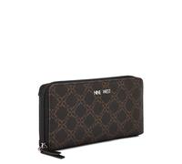 Nine West Norah SLG Large Zip Around, Designer, Tendenza, Spalla Donna, Logo Marrone Nero, Medium