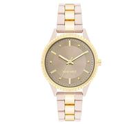 Nine West Orologio Analogico al Quarzo Giapponese Donna con Cinturino in Metallo NW/2932LPGB