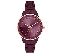 Nine West Orologio Analogico al Quarzo Giapponese Donna con Cinturino in Metallo NW/2934RGBY