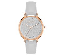 Nine West Orologio Analogico al Quarzo Giapponese Donna con Cinturino in Pelle Sintetica NW/2920RGGY
