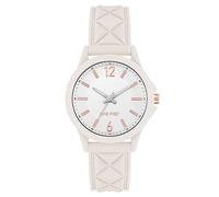NINE WEST Orologio Analogico al Quarzo Giapponese Donna con Cinturino in Silicone NW/2942SVIV