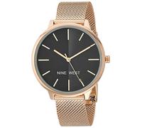 Nine West Orologio con bracciale a maglie da donna