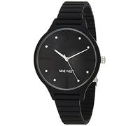 Nine West Black Plastic Dress Watch