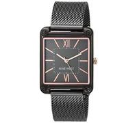 Nine West - Orologio da donna con cinturino in maglia mesh, Grigio Canna Di Fucile