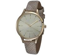 Nine West Beige Leather Dress Watch