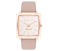 Nine West Orologio da donna con cinturino, Rosa/Oro rosa, NW/2922RGPK