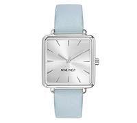 Nine West - Orologio da polso da donna, Azzurro/Argento
