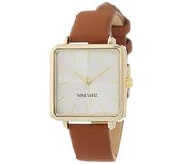 Nine West - Orologio da polso da donna, Marrone/Oro