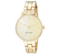 Nine West Gold Metal Dress Watch