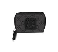 Nine West Portafoglio da donna Cindi singolo piccolo organizer per carte, Logo Jet Black, Medium