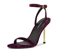 NINE WEST Reina, Sandali con Tacco Donna, Velluto Viola 500, 37 EU