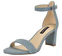 NINE WEST Sandali con tacco Pruce Donna, Denim Azzurro 450, 40.5 EU