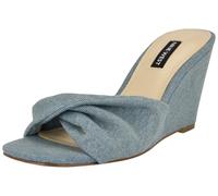 Nine West Sandali con zeppa Nikhil Donna, Denim Azzurro 450, 36 EU