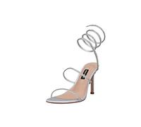 NINE WEST Sandalo con Tacco Donna Lora (Argento, Numeric_40)