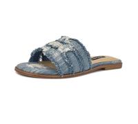 Nine West Sandalo piatto Germanny Donna, Denim Blu 420, 36.5 EU