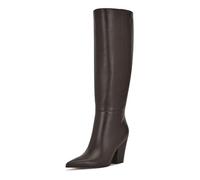 Nine West Stivali alti Adera da donna, Pelle Marrone Scuro 200, 39 EU