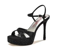 Nine West Talenth femminile, Raso Nero 001, 36 EU