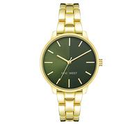 Nine West Vestito Orologio NW/2682GNGB, oro/verde.
