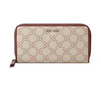 Nine West Zuri SLG Portafoglio Donna Zip Around, Logo a fungo/mogano, Medium