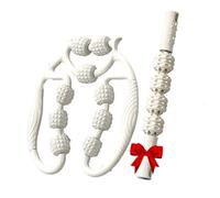 Nine Wheel Circular Leg Clamp,2025 New Manual Massage Relax Roller with 9 Wheels,Portable Multifunctional Ring Rollerfor Women and Men, for Indoor Sports Yoga (White)