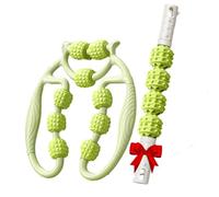 Nine Wheel Circular Leg Clamp,2025 New Manual Massage Relax Roller with 9 Wheels,Portable Multifunctional Ring Rollerfor Women and Men, for Indoor Sports Yoga (Green)