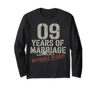 Nine Years Of Marriage 9 year wedding anniversary for him Maglia a Manica