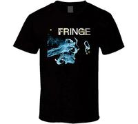 NINEAIR Fringe Sci-Fi TV Series T Shirt Unisex 100% Cotton Short-Sleeve T-Shirts Black L