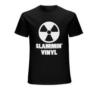 NINEAIR Slammin Vinyl Records T Shirt Rave Techno Jungle Breakbeat Hardcore Black XL