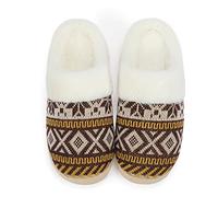 NineCiFun Pantofole da donna calde per la casa di Natale sfocato carino pantofole in memory foam casa da donna pantofole regalo per le donne, Giallo, 35/36 EU