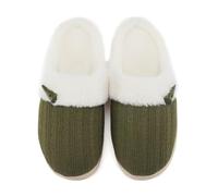 NineCiFun Pantofole da donna Morbide e Pelose Comfort Memory Foam Scarpe da Letto Calde Antiscivolo (EU40/41, Verde)