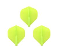 NineDartOut.us Cosmo Darts Fit Flight (AIR), confezione da 3 freccette standard (verde chiaro)