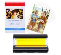 NineLeaf 1PK Compatibile per Canon Selphy CP1300 CP1500 CP1200 CP1000 10x15 1 cartuccia d'inchiostro e carta fotografica KP-36IN 3115B001(AA) Compatibile con stampante Canon Selphy CP, A6 (100 x 148