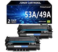 NineLeaf Cartuccia toner di ricambio universale compatibile per HP 49A Q5949A 53A Q7553A da utilizzare con stampanti laser jet P2015 1160 3390 1320tn M2727nfs 1320nw P2015dn M2727nf 3392 P2014 (nero,