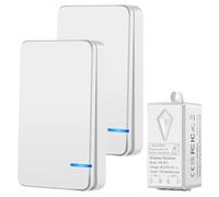 NineLeaf Mini kit di interruttori wireless portatile per luci con telecomando senza fili ricevitore senza fili senza cablaggio nessuna batteria richiesta facilmente installabile